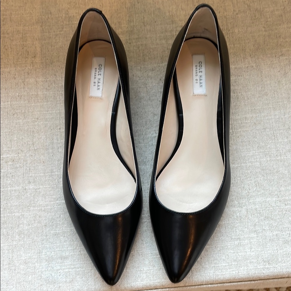 Cole Haan Point toe flats, leather, brand new never worn